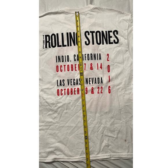 2016 The Rolling Stones Desert Trip Tour T-Shirt - White - L - Good - Picture 9 of 9